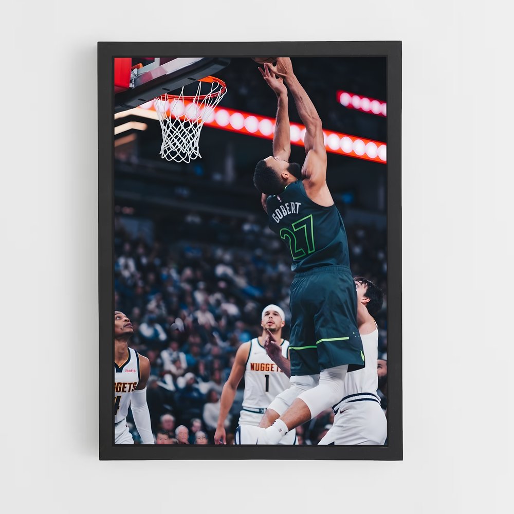 Poster Rudy gobert général – affiche Basketball (vue 2)